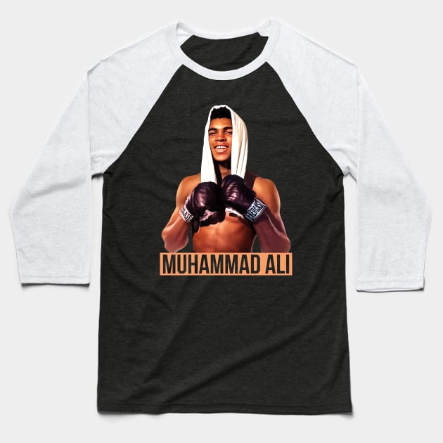 Muhammad Ali Baseball T-Shirt by sandesart